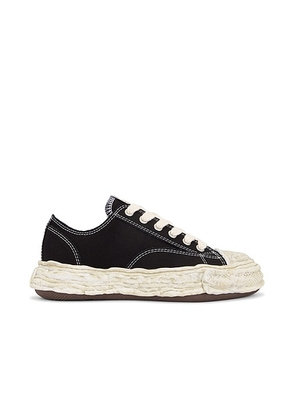 Maison MIHARA YASUHIRO Peterson 23 Vintage Colored Original Sole Canvas Low Top Sneaker in Black - Black. Size 41 (also in ).