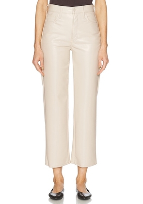 MOTHER The Rambler Zip Ankle Jeans in Invitation Only - Ivory. Size 26 (also in 29, 30, 32, 33, 34).
