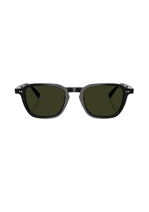 Oliver Peoples Square Sunglasses in Black - Black. Size all.