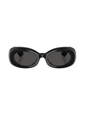 Oliver Peoples x Khaite 1992C Sunglasses in Black - Black. Size all.