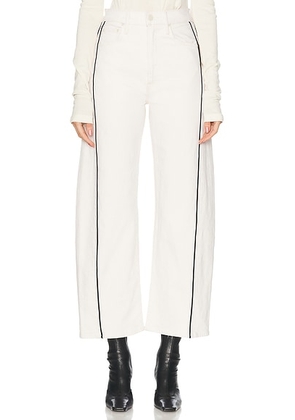 MOTHER The Half-piped Ankle Jeans in Act Natural - Ivory. Size 29 (also in 24, 30, 32, 33).