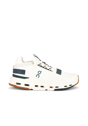On Cloudnova 2 Sneakers in Ivory & Olive - White. Size 10 (also in 10.5, 11, 8, 8.5, 9, 9.5).