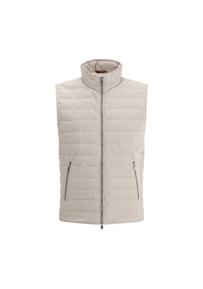 Brunello Cucinelli Beige Polyester Sleveless Jacket - L