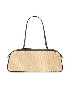 KHAITE Simona Shoulder Bag in Black & Natural - Tan. Size all.