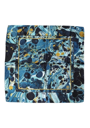 Dolce & Gabbana Multicolor Marble Square Foulard Scarf