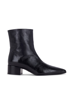 KHAITE Andee Ankle Boot in Black - Black. Size 36 (also in 37, 38, 38.5, 39, 39.5, 40, 41).