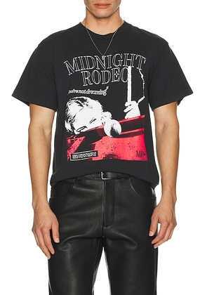 Midnight Rodeo Billiards Tee in Black - Black. Size L (also in M, S, XL/1X, XXL/2X).