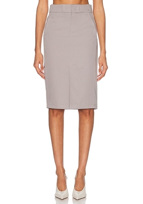 Maison Margiela Midi Skirt in Grey - Grey. Size 42 (also in 36, 38, 40).