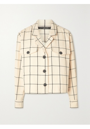 RAG & BONE - Jessie Checked Cotton-blend Jacket - Ivory - x small,small,medium,large