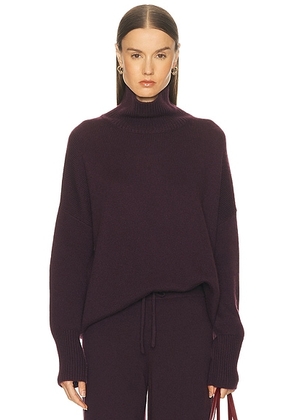 Lisa Yang Heidi Sweater in Mahogany - Wine. Size 2 (also in ).