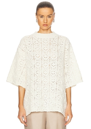 Loulou de Saison Antila Top in Ivory - Ivory. Size M (also in ).