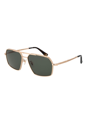 Police Gold Metal Sunglasses