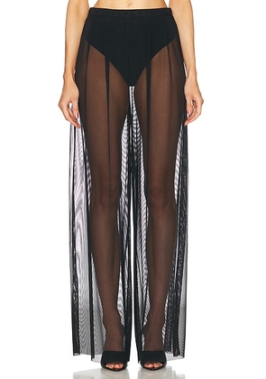 Norma Kamali Mens Pleat Pant in Black - Black. Size M (also in S, XS).