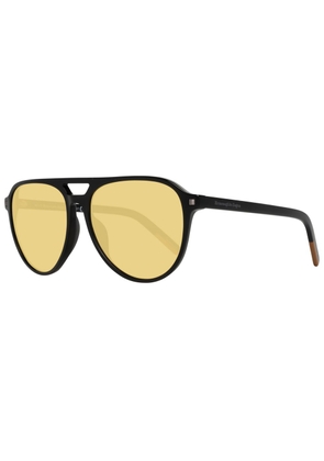 Ermenegildo Zegna Black Plastic Sunglasses