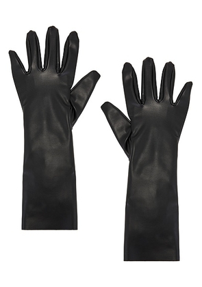 Norma Kamali Short Gloves in Black - Black. Size XS-S (also in ).