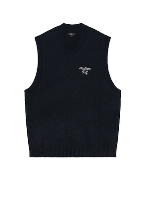 Malbon Golf Domenica Vest in Navy - Blue. Size L (also in M, S, XL/1X).