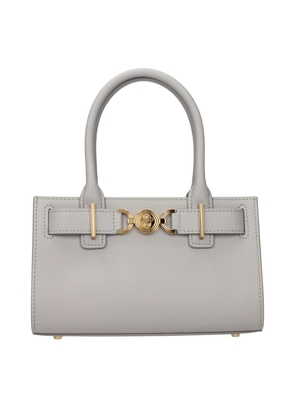 Versace Gray Leather Handbag