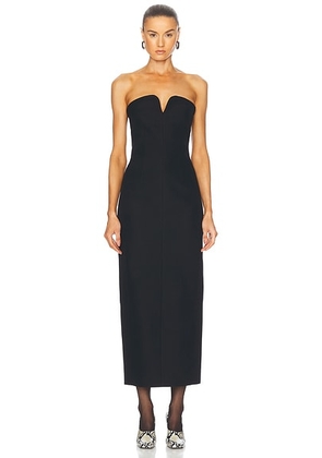 KHAITE Yao Dress in Black - Black. Size 0 (also in ).