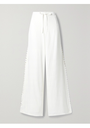 Altuzarra - Mani Crepe Wide-leg Pants - White - FR 34,FR 36,FR 38,FR 40,FR 42,FR 44,FR 46