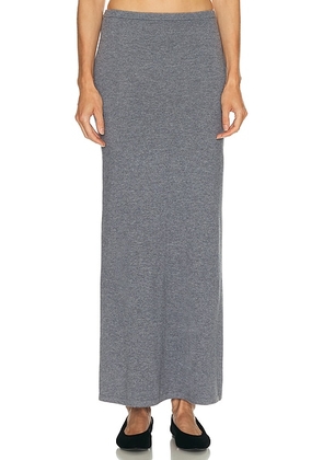 L'Academie by Marianna Torrey Maxi Skirt in Charcoal Grey - Charcoal. Size S (also in XL, XS, XXS).