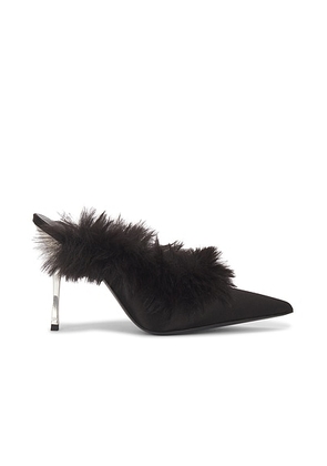 Magda Butrym Satin Mule in Black - Black. Size 36 (also in ).