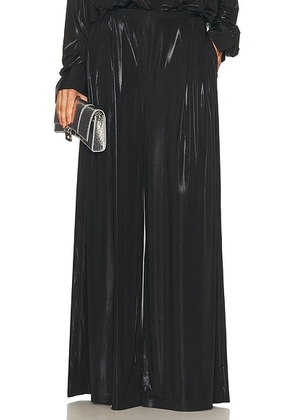 Norma Kamali Mens Pleat Pant in Black - Black. Size M (also in L, S, XS).