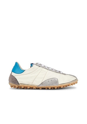 Maison Margiela Sprinter Low Top Sneaker in Lemon  White  & Grey - White. Size 39 (also in 36).