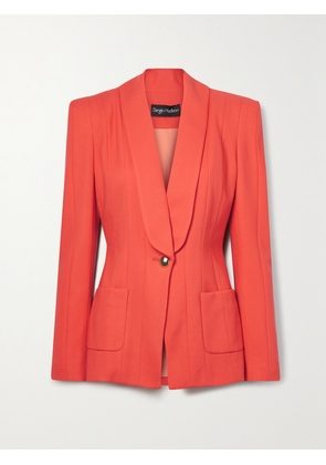 SERGIO HUDSON - Stretch-wool Crepe Blazer - Orange - US0,US2,US4,US6,US8,US10,US12,US14