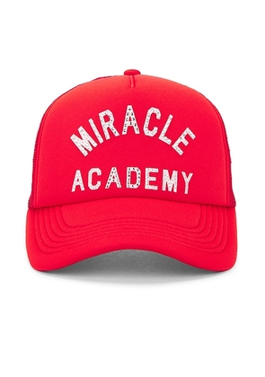Nahmias Miracle Academy Foam Crystal Trucker Hat in Cherry - Red. Size all.