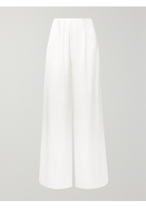 VANESSA COCCHIARO - The Coco Satin Wide-leg Pants - Ivory - FR 34,FR 36,FR 38,FR 40,FR 42,FR 44