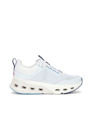 On Cloudnova X Sneaker in Arctic & Niagara - Baby Blue. Size 10 (also in 9.5).