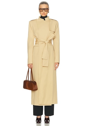 KHAITE Maxwell Coat in Wheat - Tan. Size 10 (also in 8).