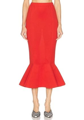 Marni Long Trumpet Skirt in Tulip - Red. Size 38 (also in 40, 42).