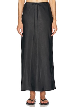 L'Academie by Marianna Etienne Midi Skirt in Black - Black. Size M (also in S, XS, XXS).