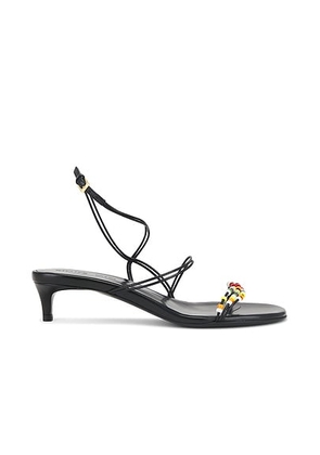 KHAITE Loop Kitten Bead 35 Heel in Black Multi - Black. Size 38.5 (also in 36, 39, 40).