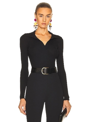 Saint Laurent V-Neck Sweater in Noir - Black. Size L (also in M, XL).