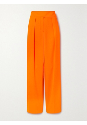 Christopher John Rogers - Pleated Crepe Tapered Pants - Orange - US0,US2,US4,US6,US8,US10,US12