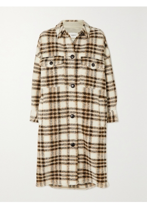 Marant Étoile - Fontizi Checked Wool-blend Coat - Ecru - 01,2,3