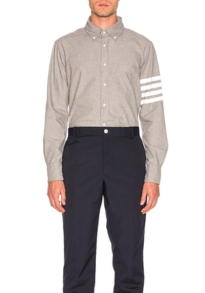 Thom Browne 4 Bar Chambray Shirt in Medium Grey - Grey. Size 2 (also in 1, 5).