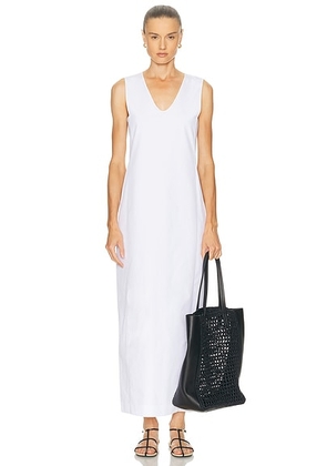 KHAITE Avery Dress in White - White. Size 0 (also in 2, 4, 6, 8).