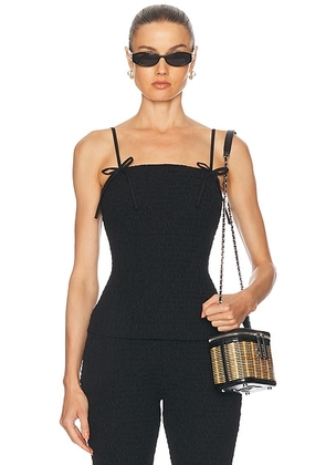 Marlies Grace Sisi Top in Black - Black. Size S (also in L, XS).