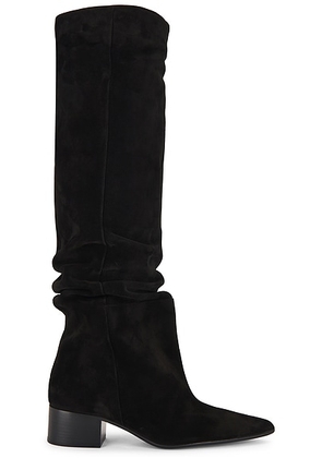 KHAITE Andee Over The Knee Slouchy Boot in Black - Black. Size 37 (also in 37.5).