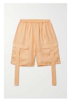 LAPOINTE - Silk-twill Shorts - Orange - x small,small,medium,large