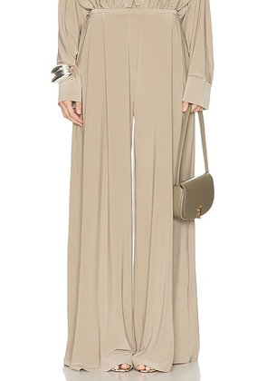 Norma Kamali Pleated Pant in Elm - Neutral. Size M (also in L, S).