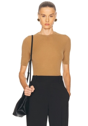 KHAITE Celina Top in Maple - Brown. Size M (also in L, S, XS).