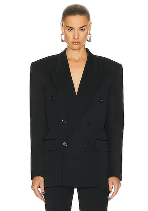 Saint Laurent Double Breast Blazer in Noir - Black. Size 42 (also in ).