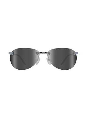 NRGY Voyager Sunglasses in Chrome & Graphite - Grey. Size all.