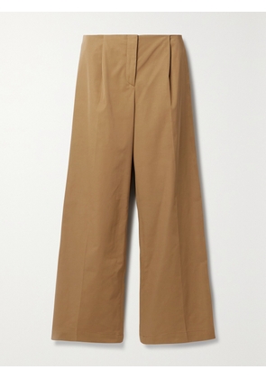 INTERIOR - The Leila Embroidered Woven Wide-leg Pants - Brown - US2,US4,US6,US8,US10