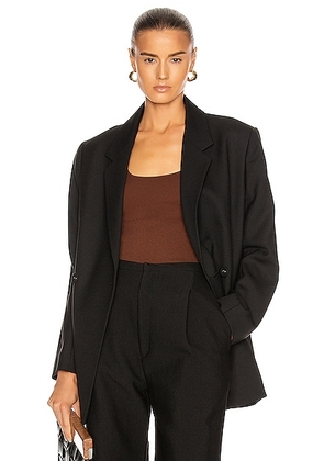 Toteme Double Breasted Blazer in Black - Black. Size 38 (also in 34).