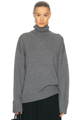 L'Academie by Marianna Ronny Turtleneck Sweater in Grey - Grey. Size L (also in M, S, XL, XS, XXS).
